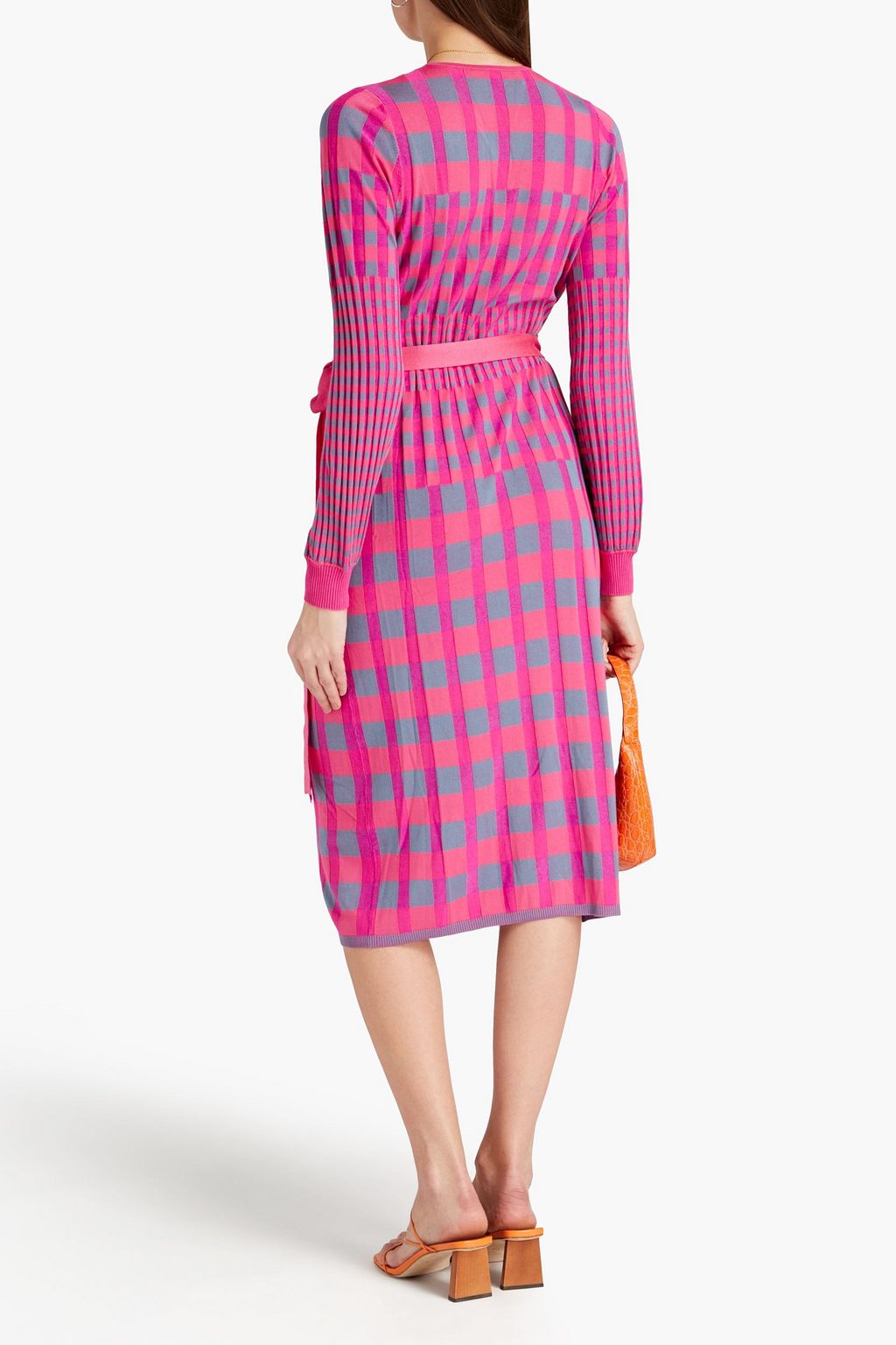 DIANE VON FURSTENBERG Tracy jacquard-knit wrap dress