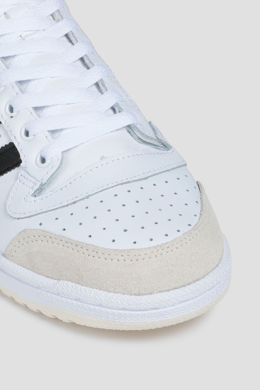 ADIDAS ORIGINALS Top Ten perforated leather high-top sneakers