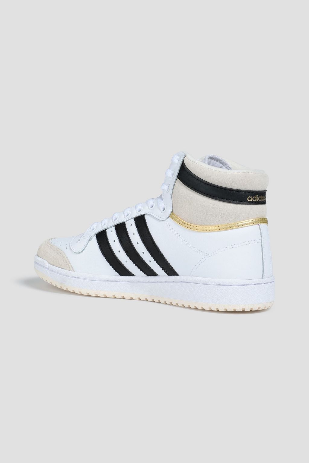 ADIDAS ORIGINALS Top Ten perforated leather high-top sneakers