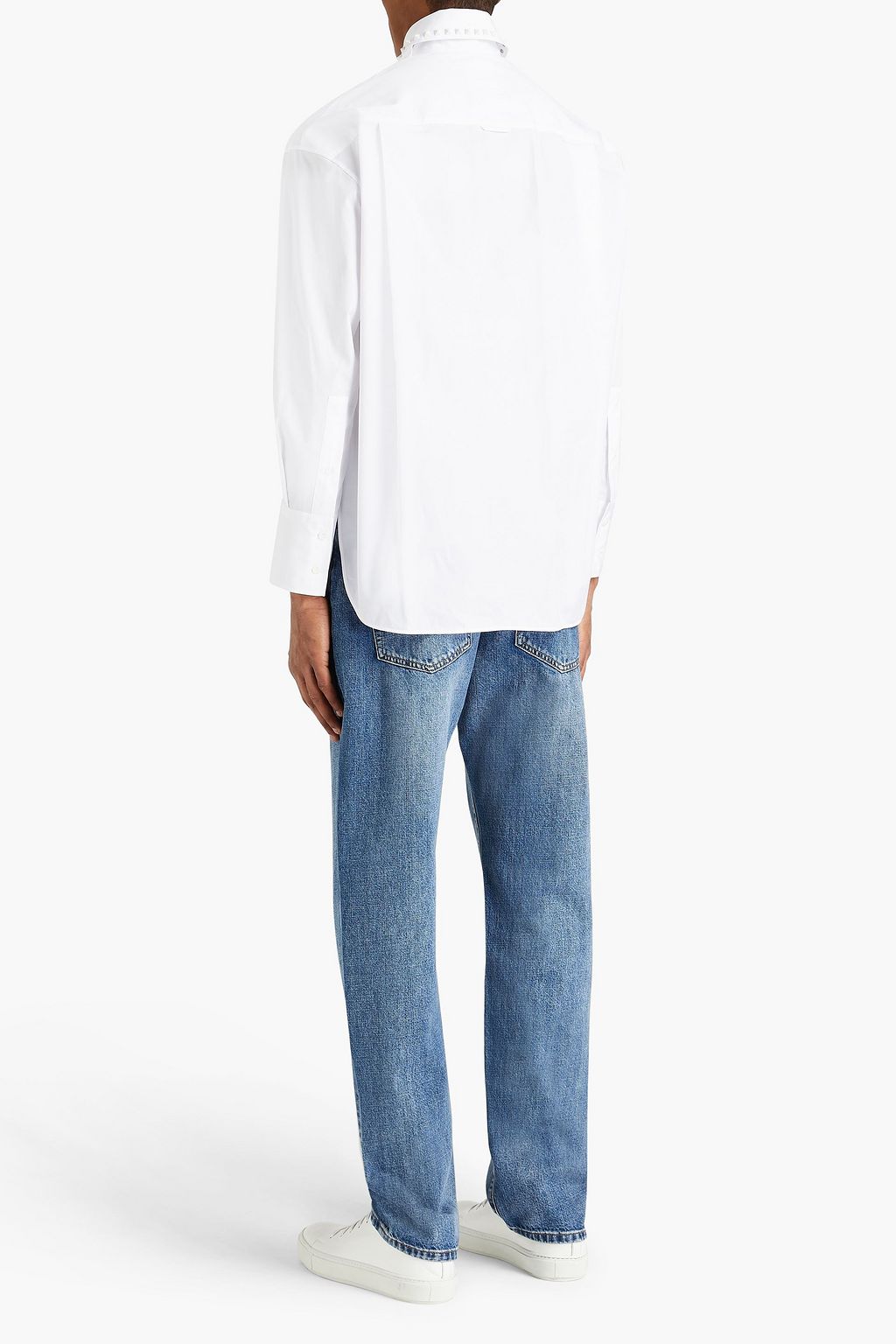 VALENTINO GARAVANI Studded cotton-poplin shirt