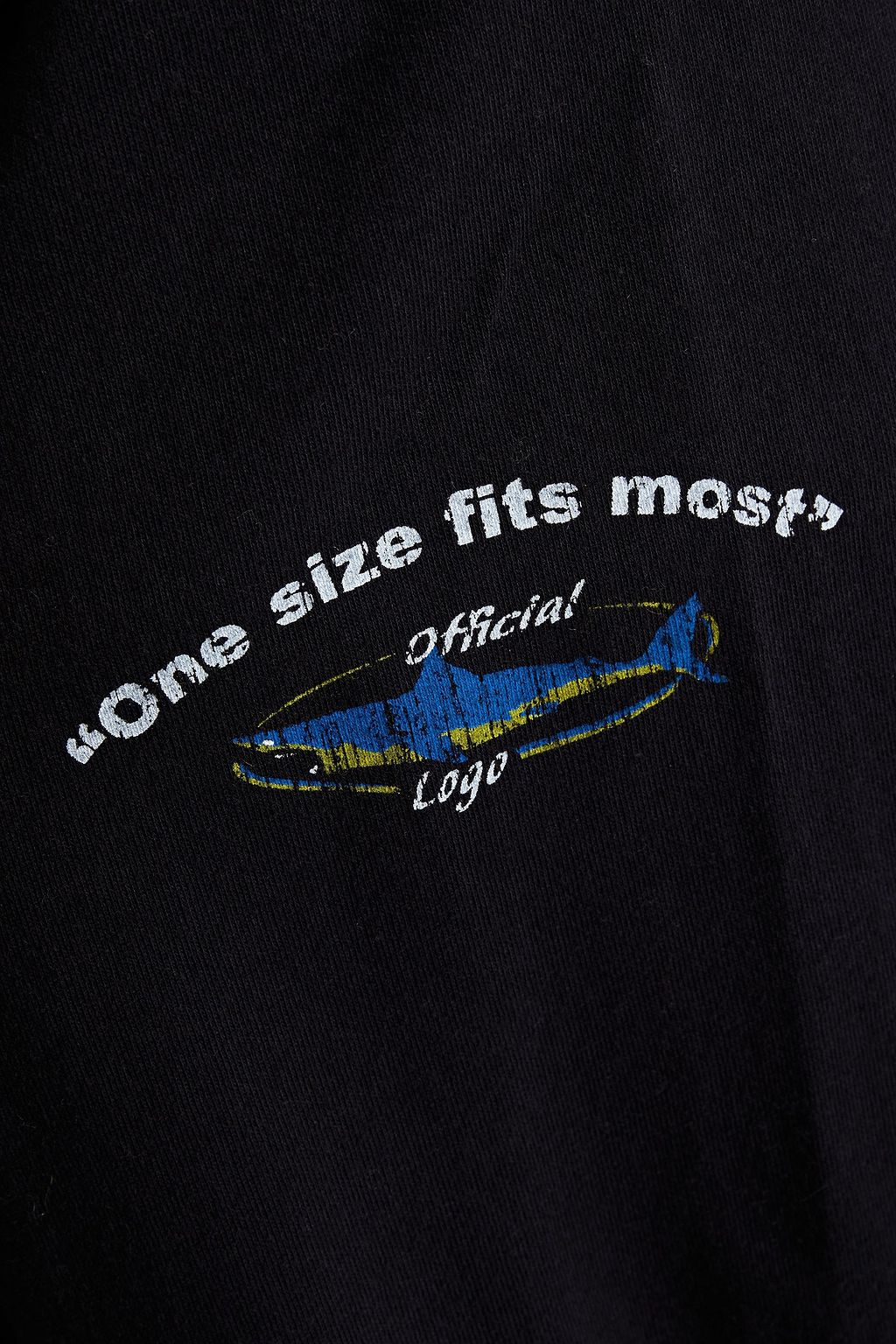 VETEMENTS Oversized appliquéd printed cotton-jersey top
