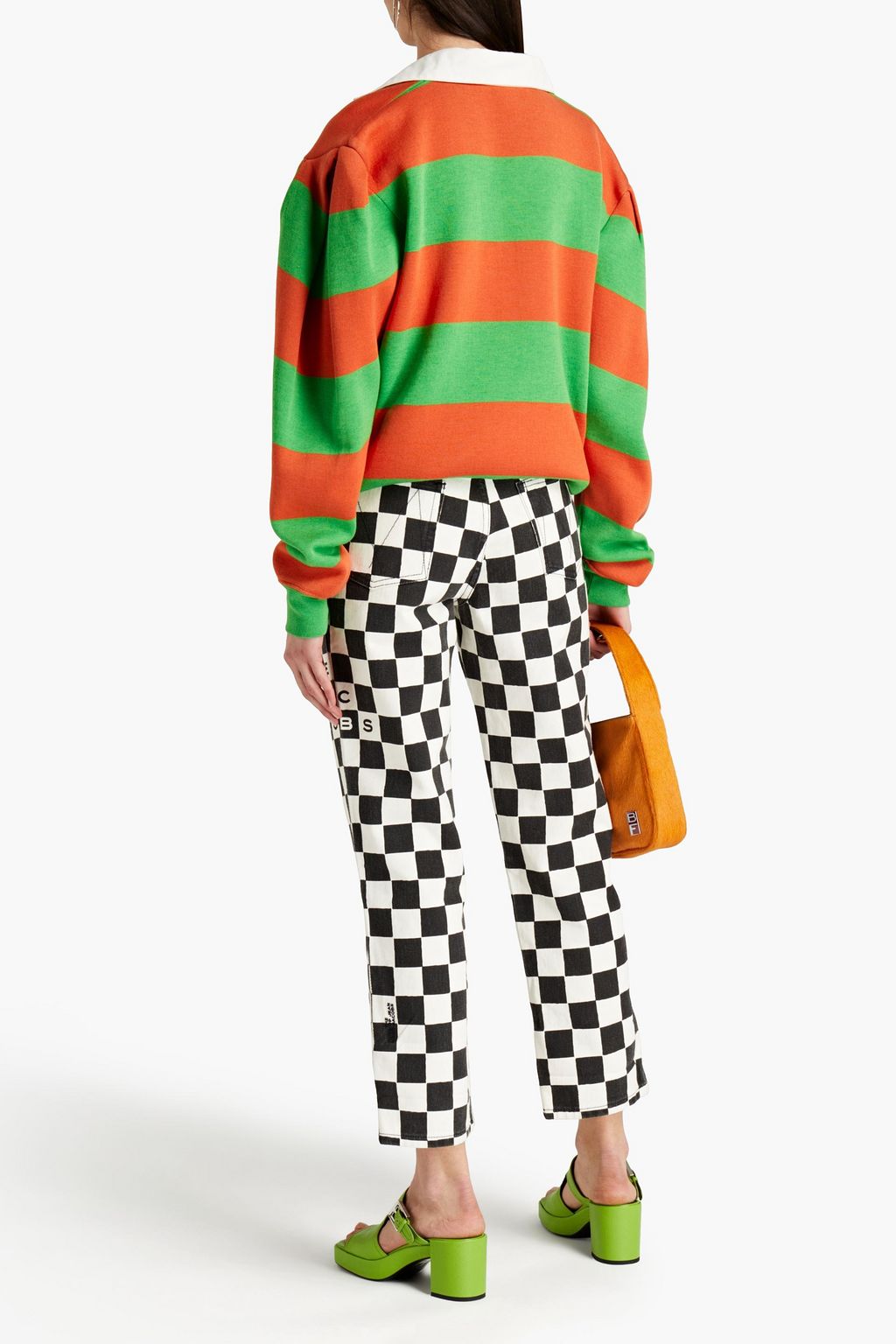 MARC JACOBS Striped jersey polo shirt