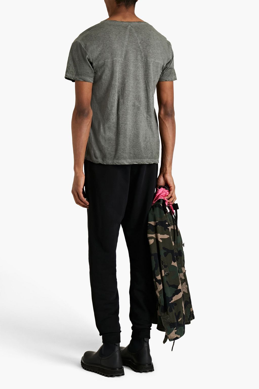 VALENTINO GARAVANI Mélange cotton-jersey T-shirt
