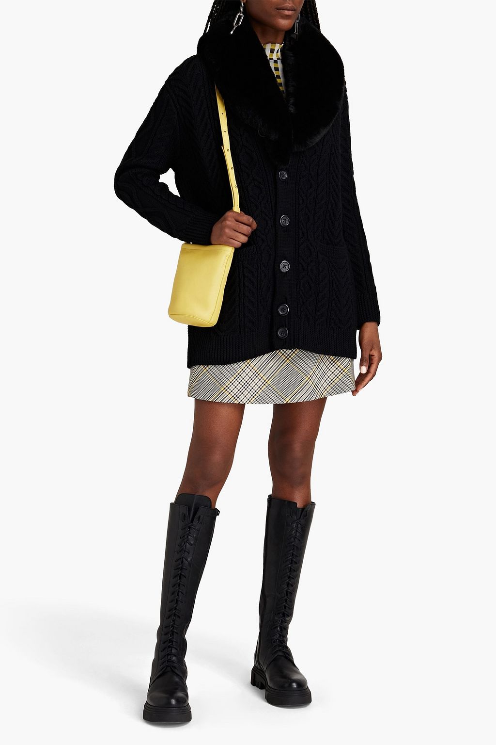 MARC JACOBS Cable-knit wool cardigan