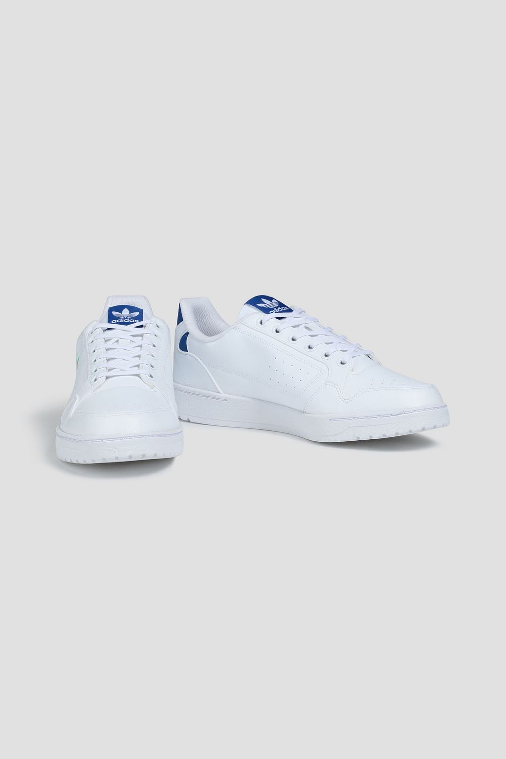 ADIDAS ORIGINALS NY 90 embroidered faux leather sneakers