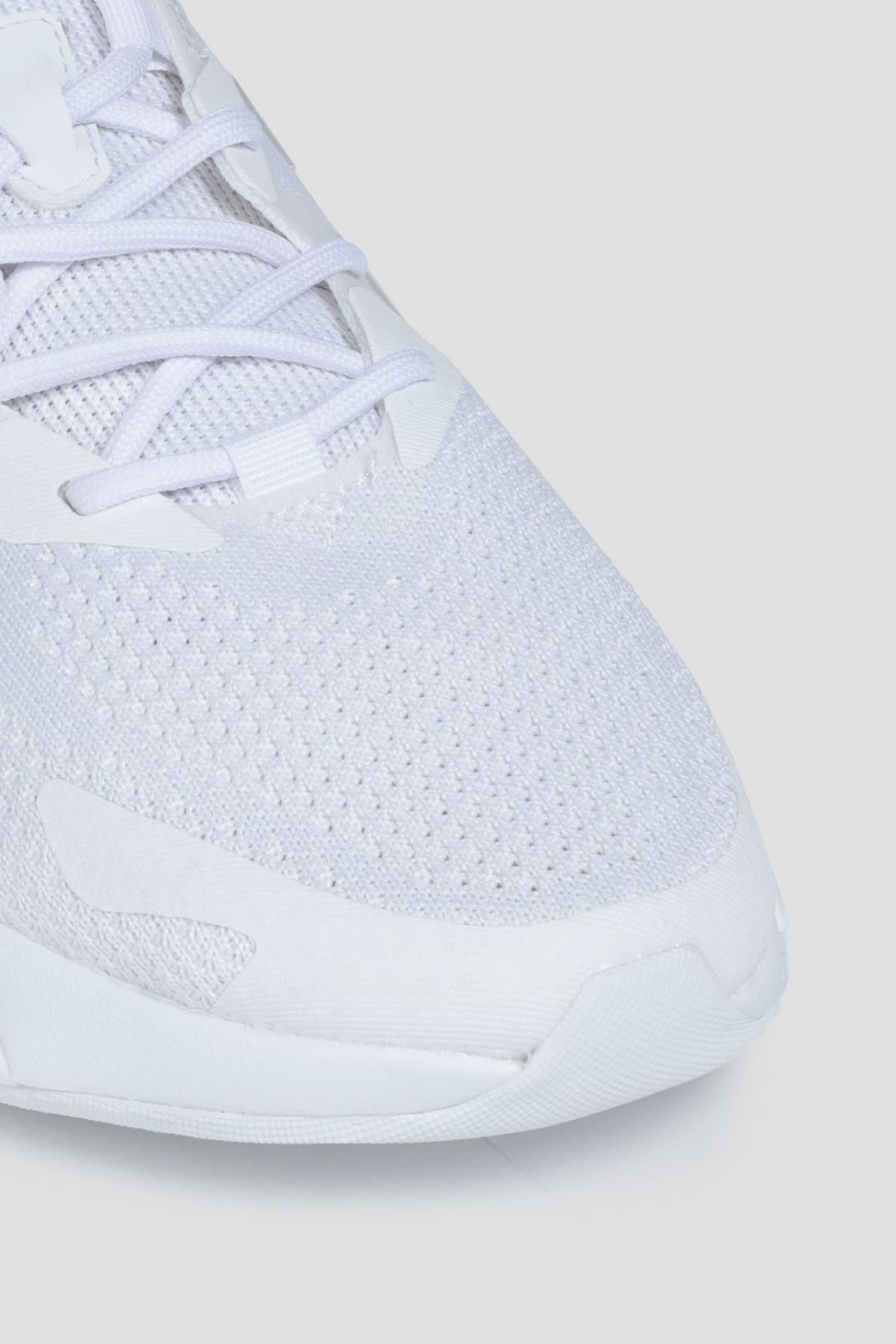 ADIDAS Rubber-trimmed stretch-knit running sneakers