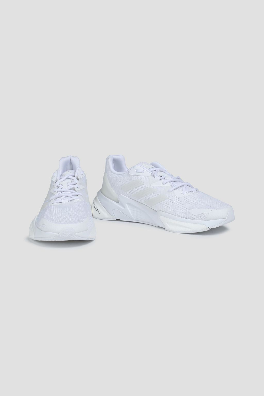 ADIDAS Rubber-trimmed stretch-knit running sneakers