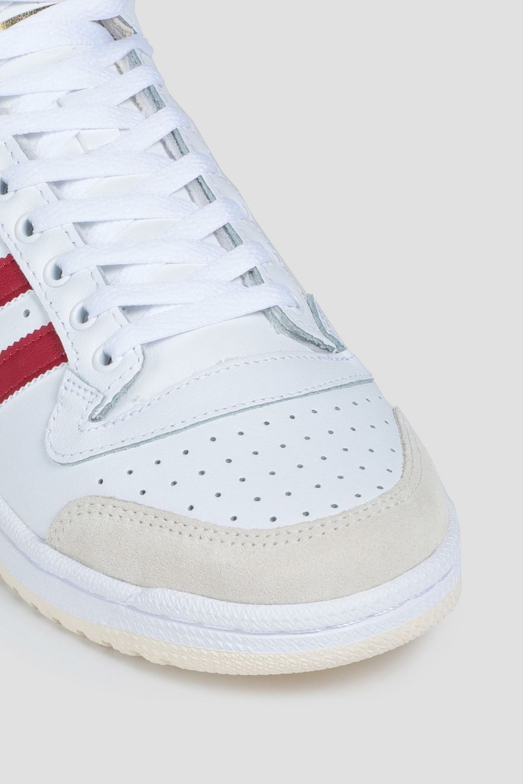 ADIDAS ORIGINALS Top Ten perforated leather high-top sneakers