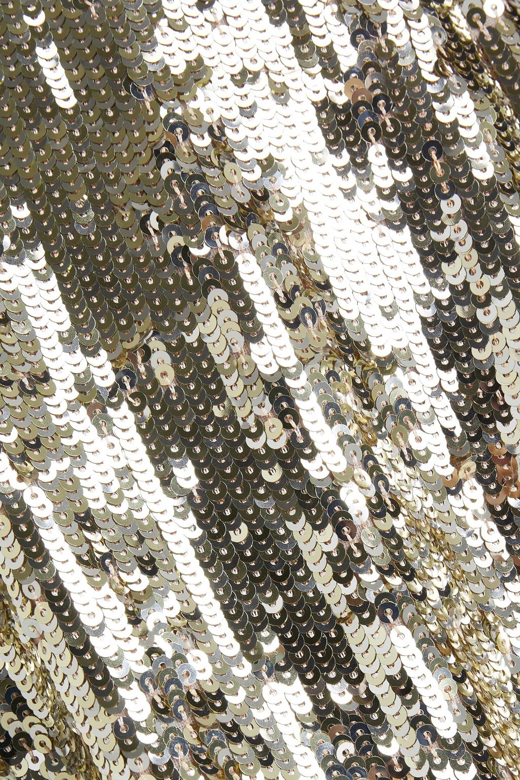 ANDREW GN Crystal-embellished sequined silk-blend organza mini dress
