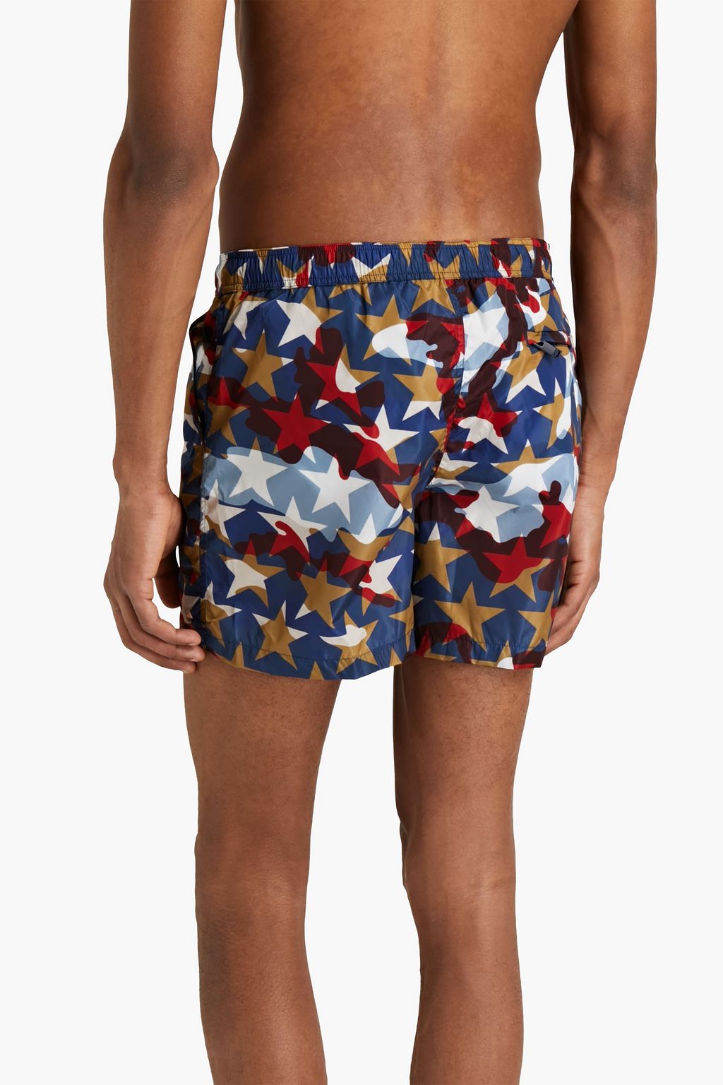 VALENTINO Short-length printed swim shorts