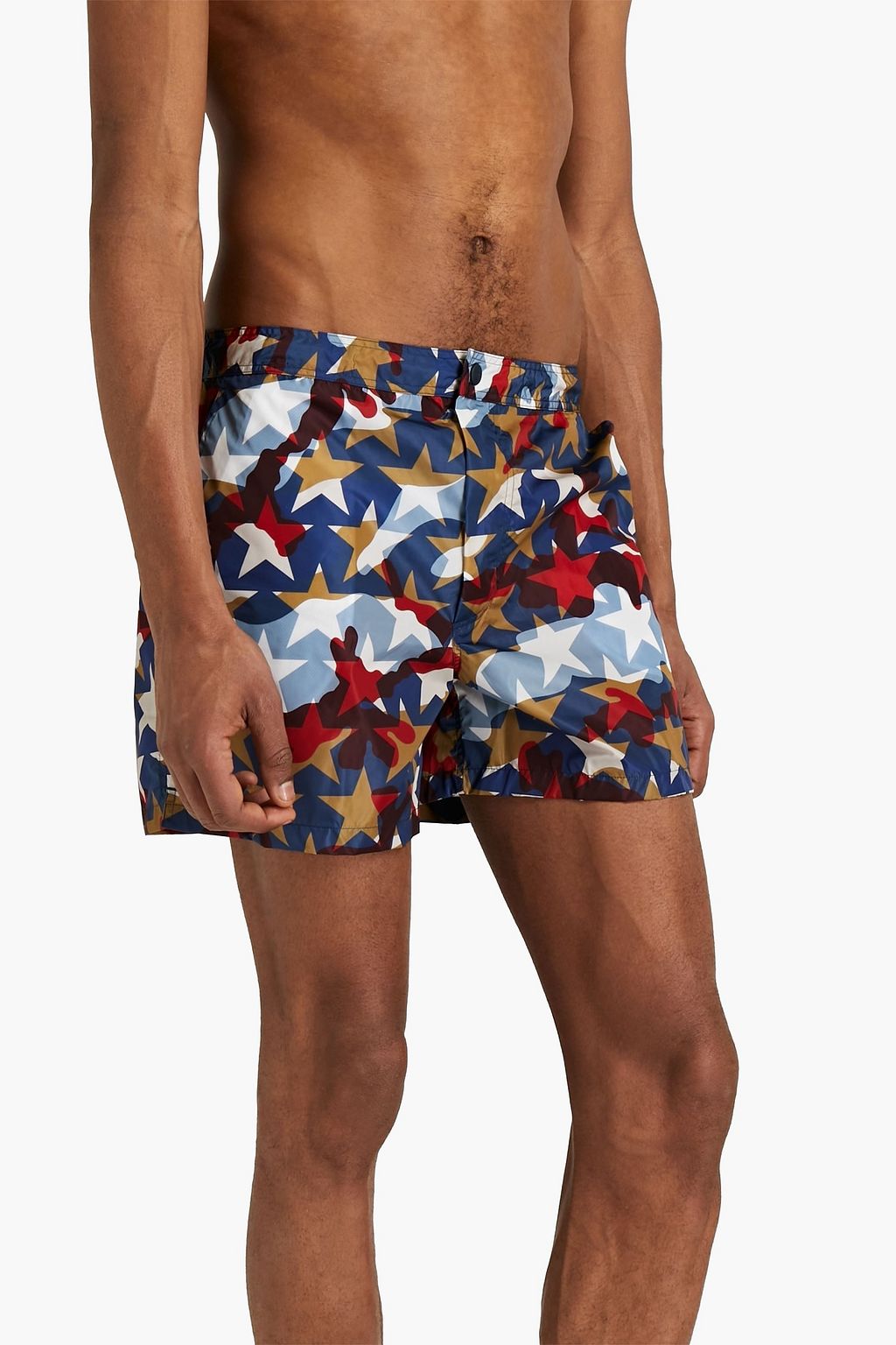VALENTINO Short-length printed swim shorts