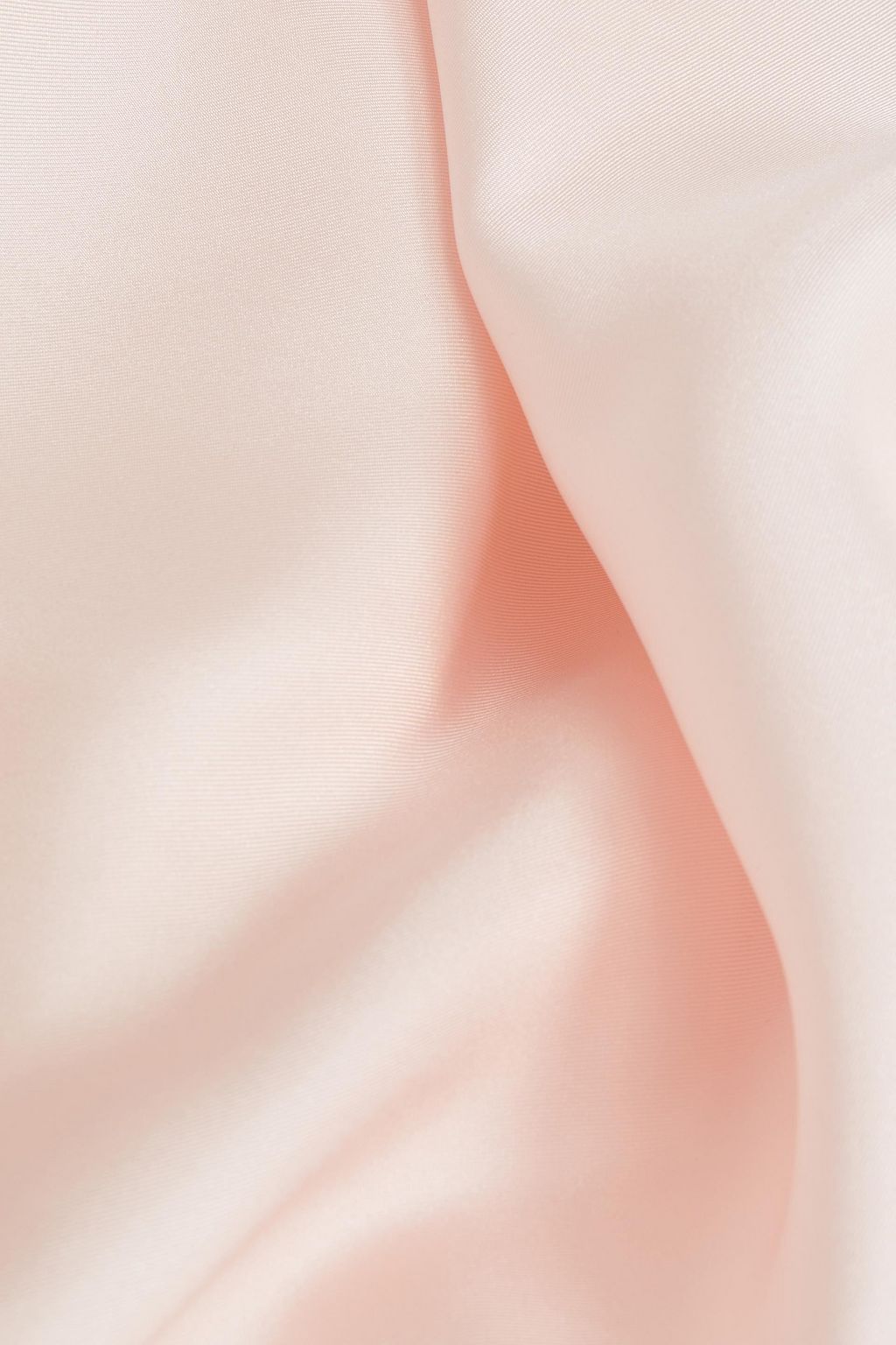 ANDREW GN Ruffled silk-twill mini dress