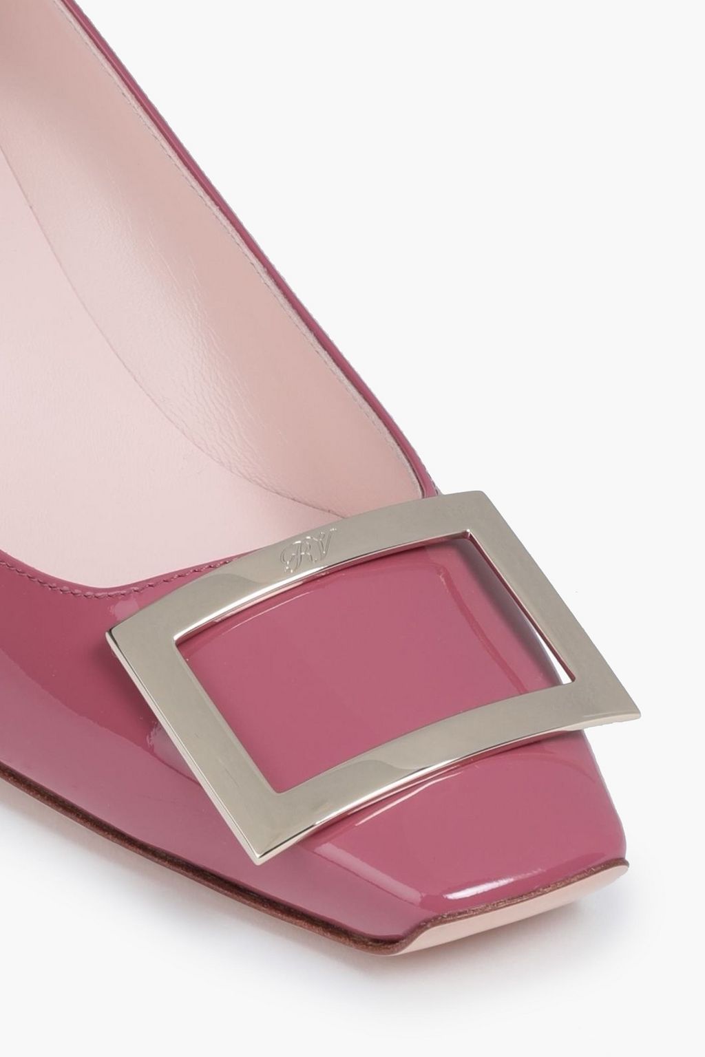ROGER VIVIER Belle Vivier Trompette buckled patent-leather pumps
