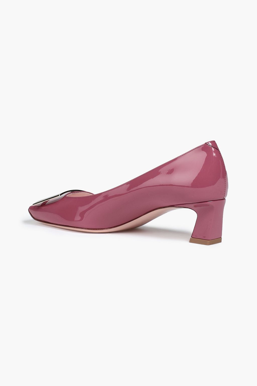 ROGER VIVIER Belle Vivier Trompette buckled patent-leather pumps
