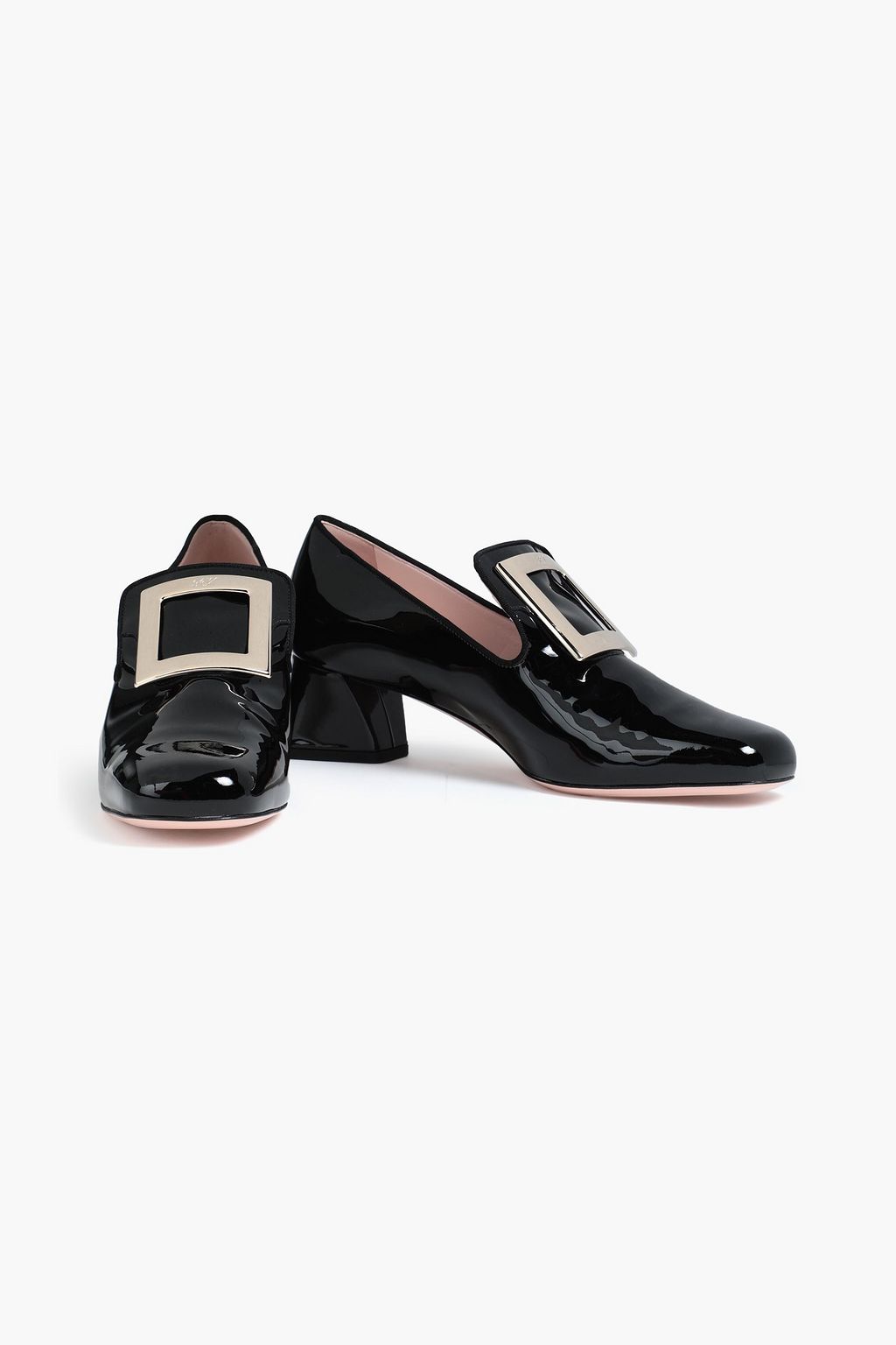 ROGER VIVIER Tres Vivier glossed-leather pumps