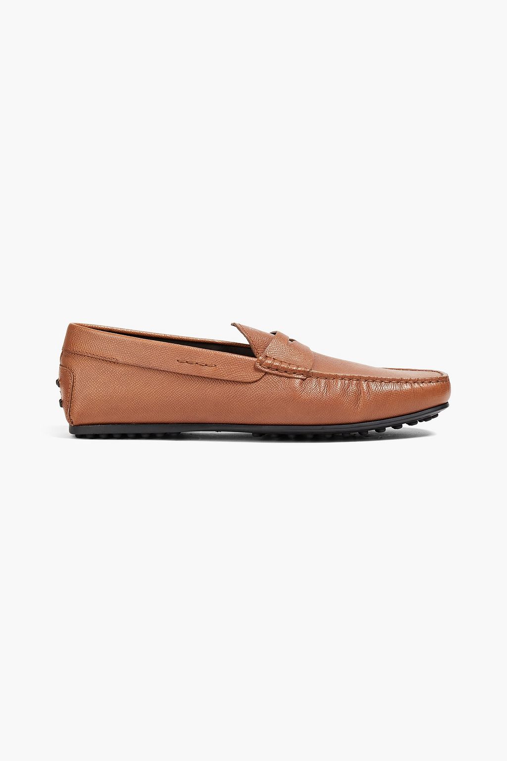 TOD'S City Gommino textured-leather loafers | Sale up to | THE OUTNET