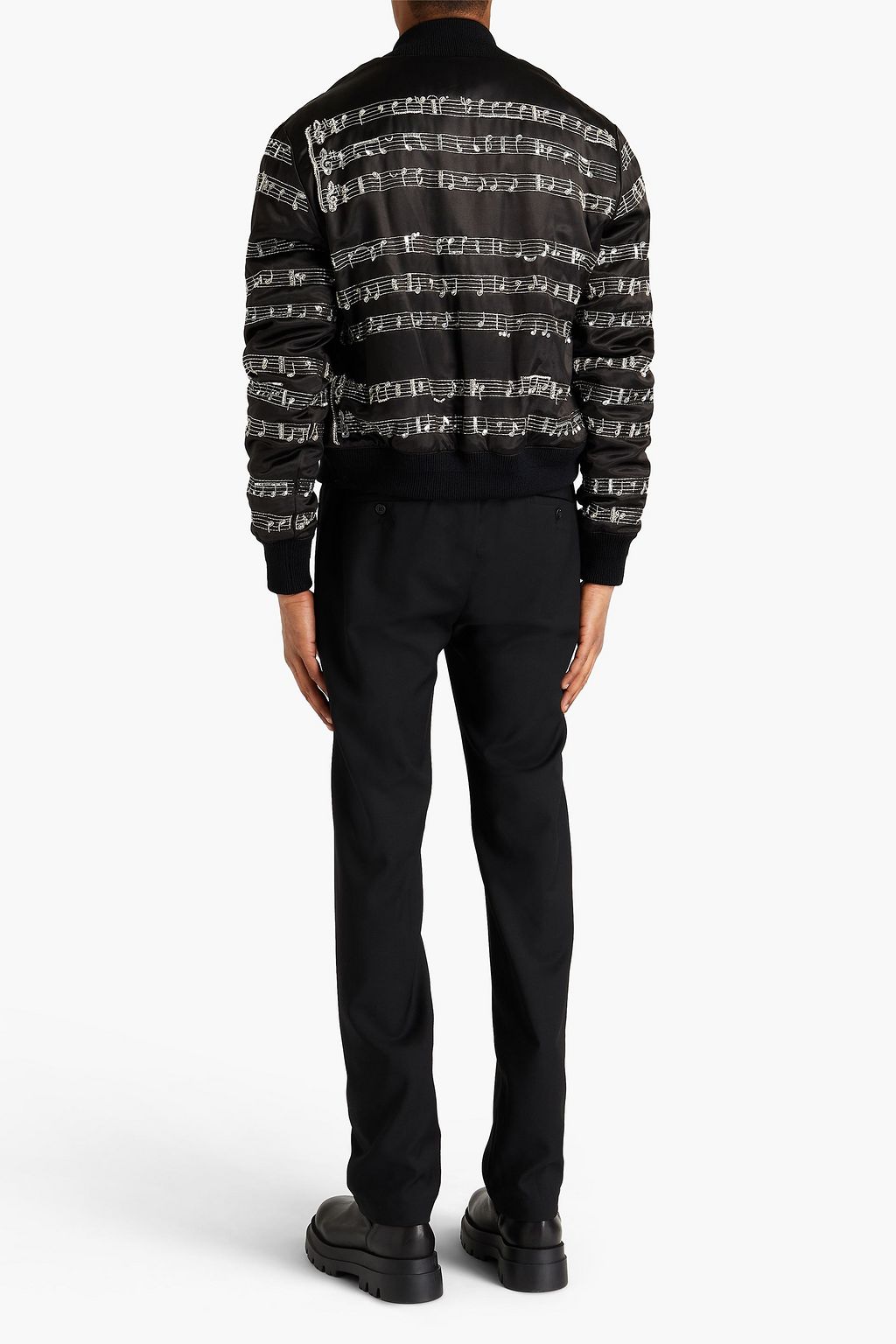 AMIRI Embellished satin bomber jacket