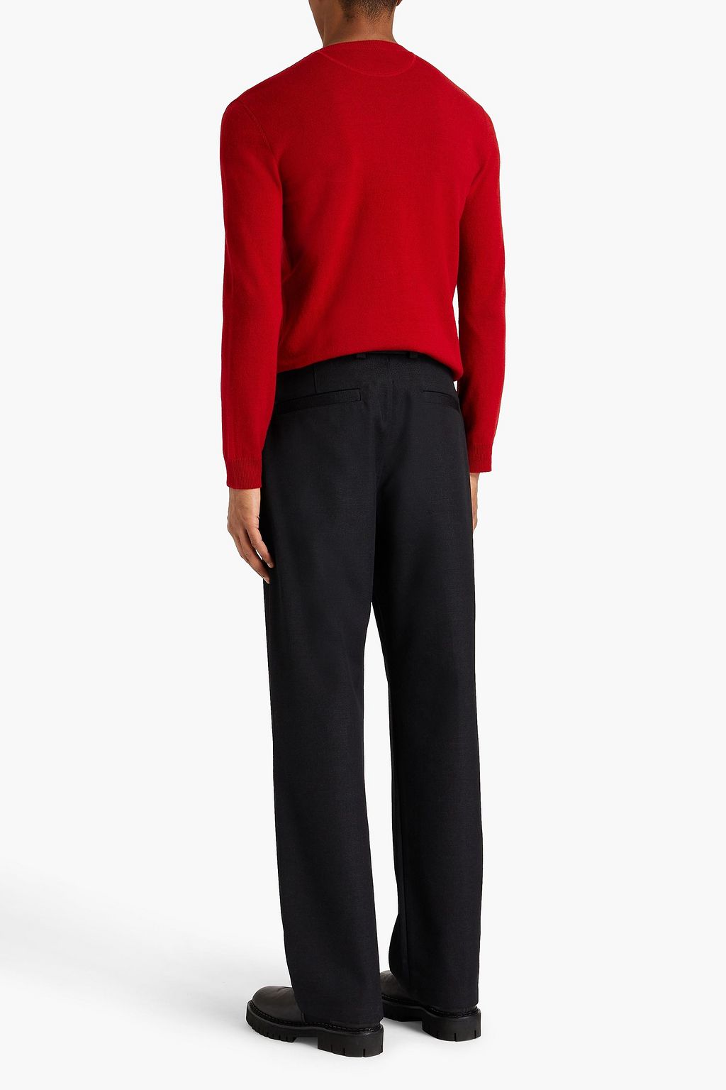VALENTINO GARAVANI Intarsia wool and cashmere-blend sweater