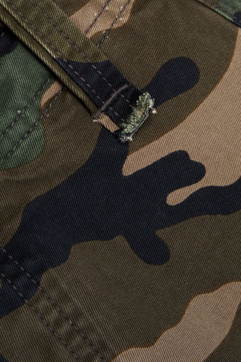 VALENTINO GARAVANI Printed denim cargo shorts