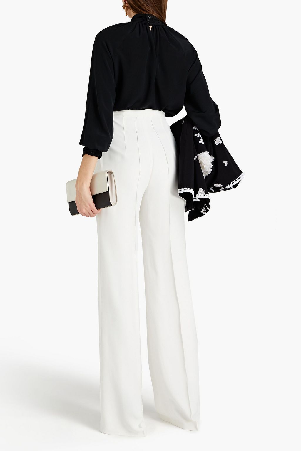 ANDREW GN Crepe wide-leg pants