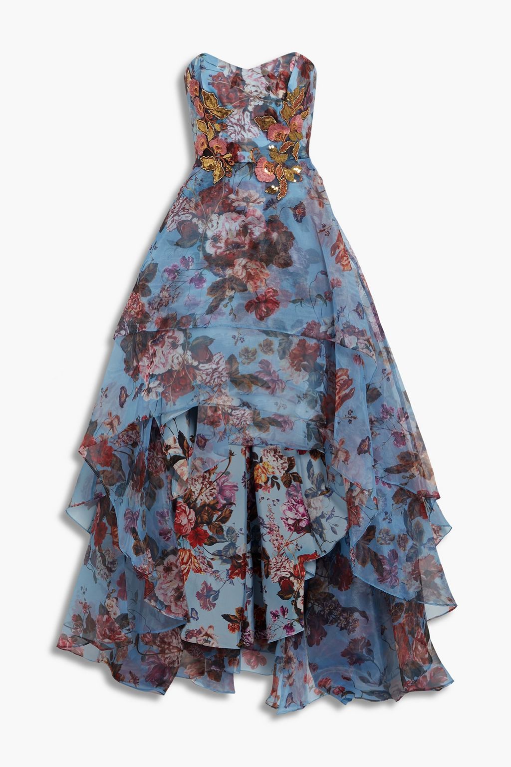 Organza floral clearance prom dress