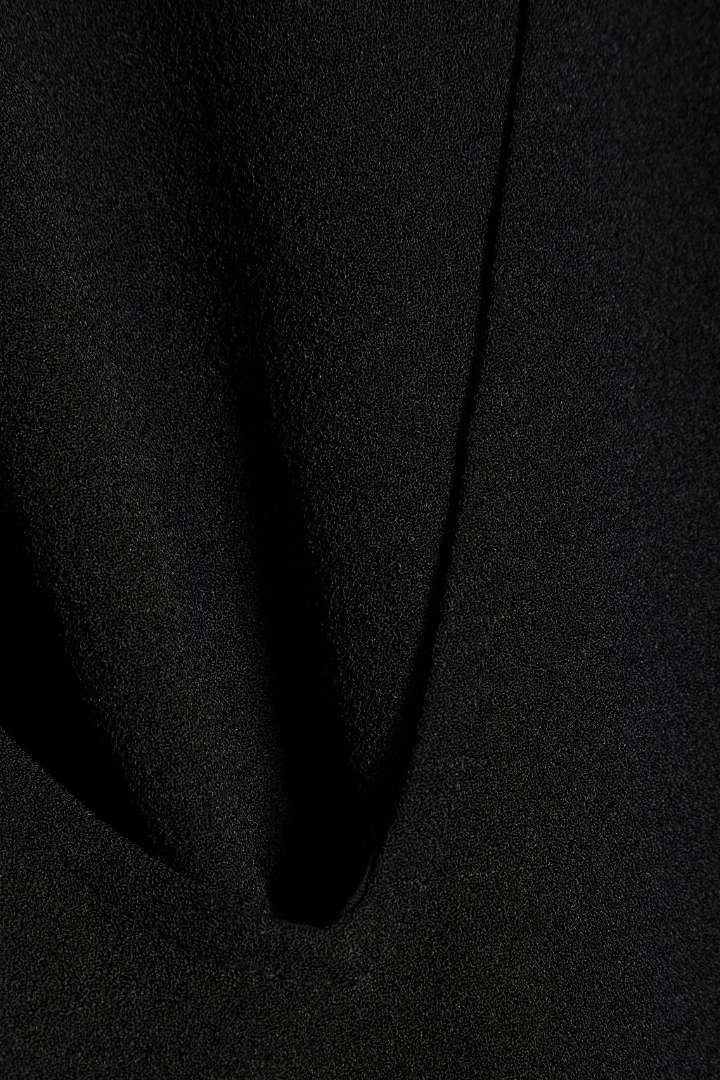 GANNI Gathered crepe blouse
