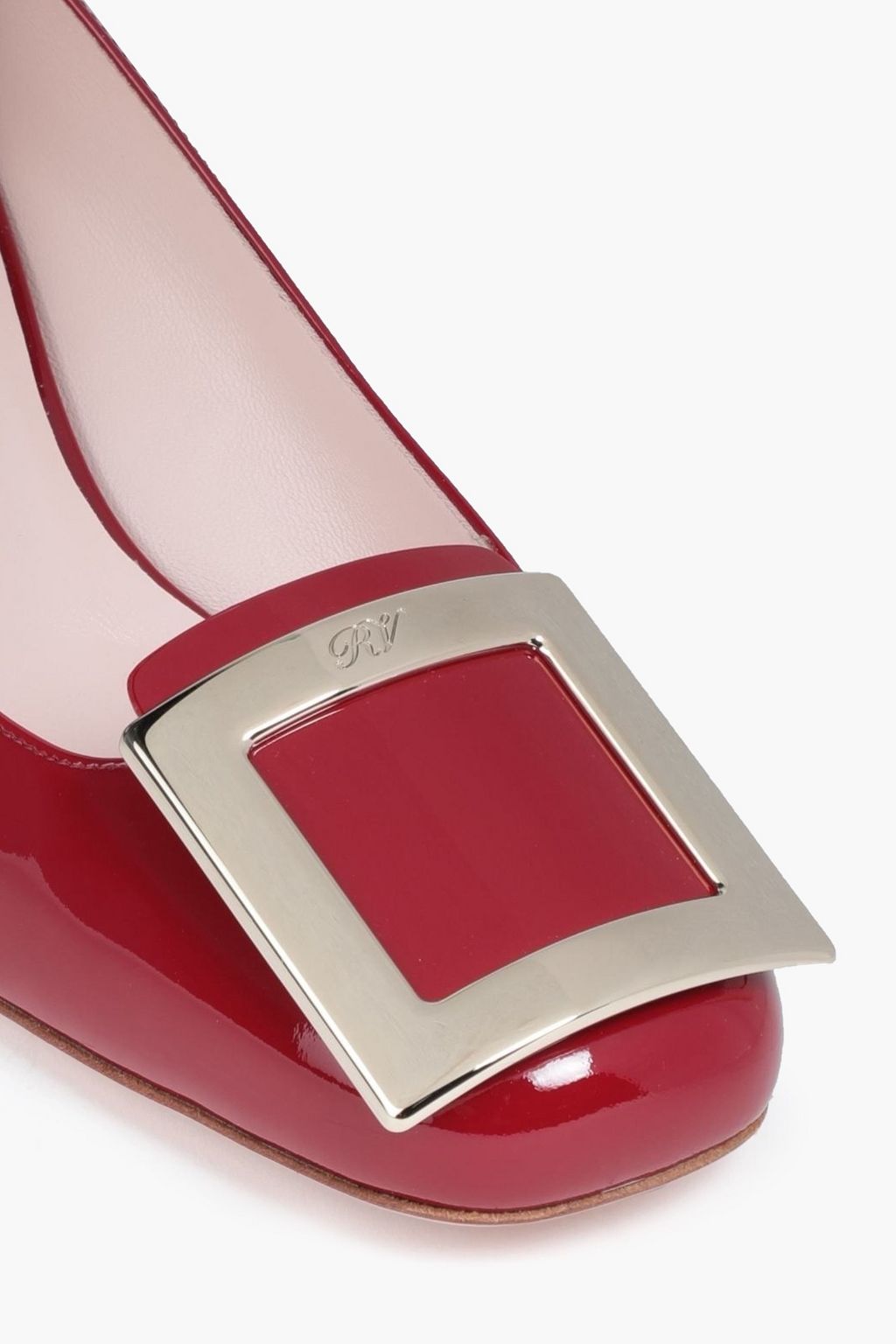ROGER VIVIER Embellished patent-leather pumps