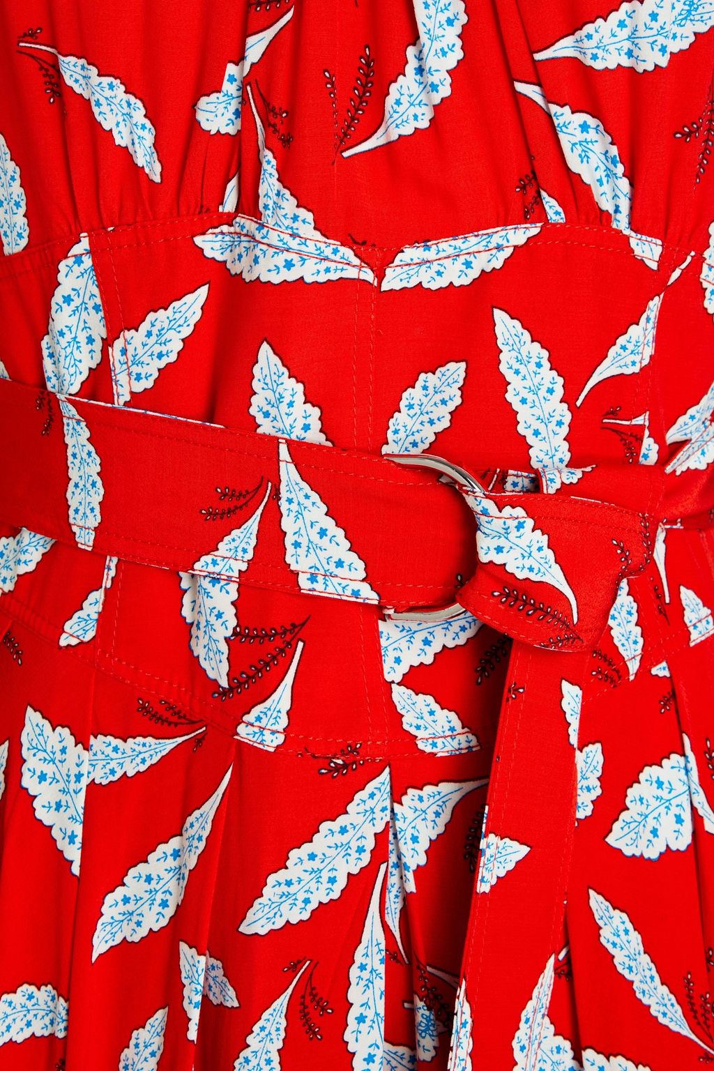 DIANE VON FURSTENBERG Nicola pleated printed crepe de chine midi dress