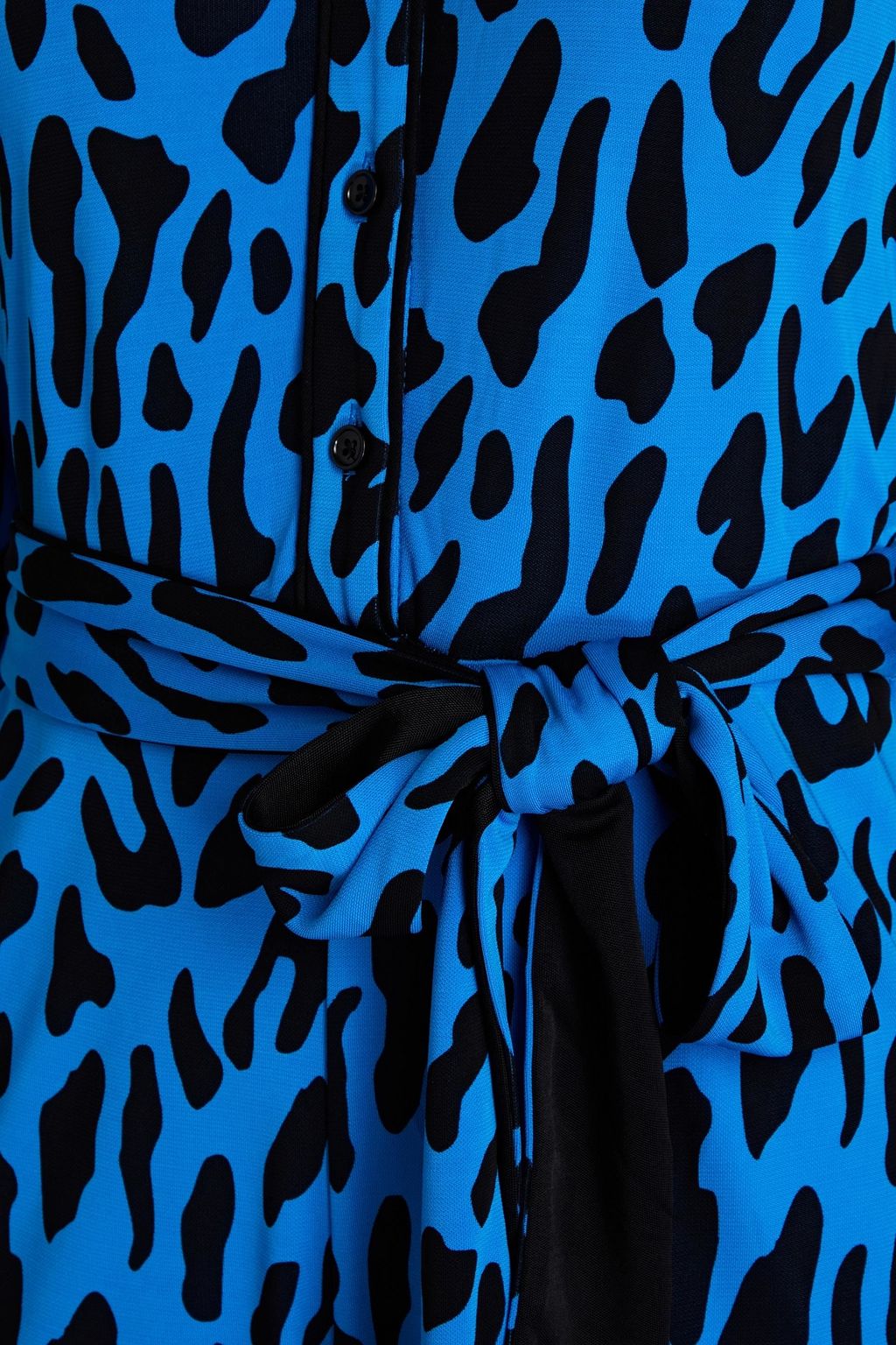 DIANE VON FURSTENBERG ジャージー ワイドレッグ ジャンプスーツ レオパードプリント