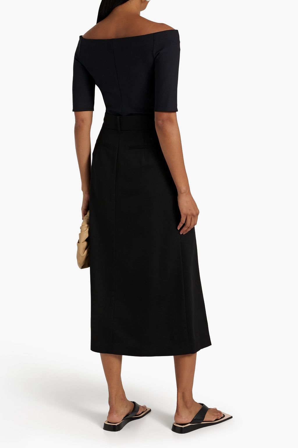 ROSETTA GETTY Off-the-shoulder cutout stretch-jersey top