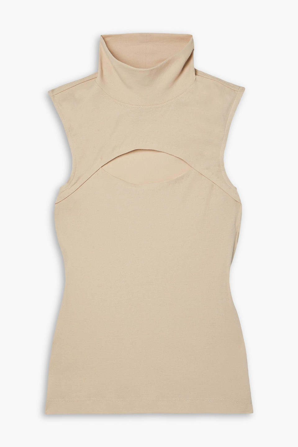 Rosetta Getty Cut-out Tank Top In Beige