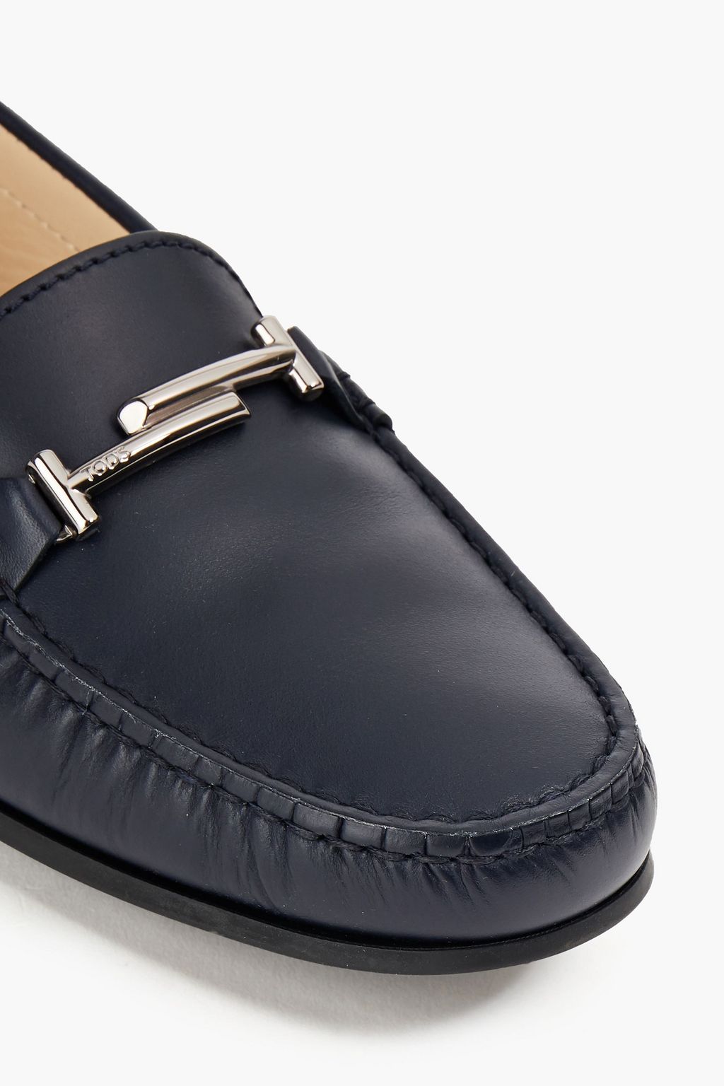 TOD'S Embellished leather loafers