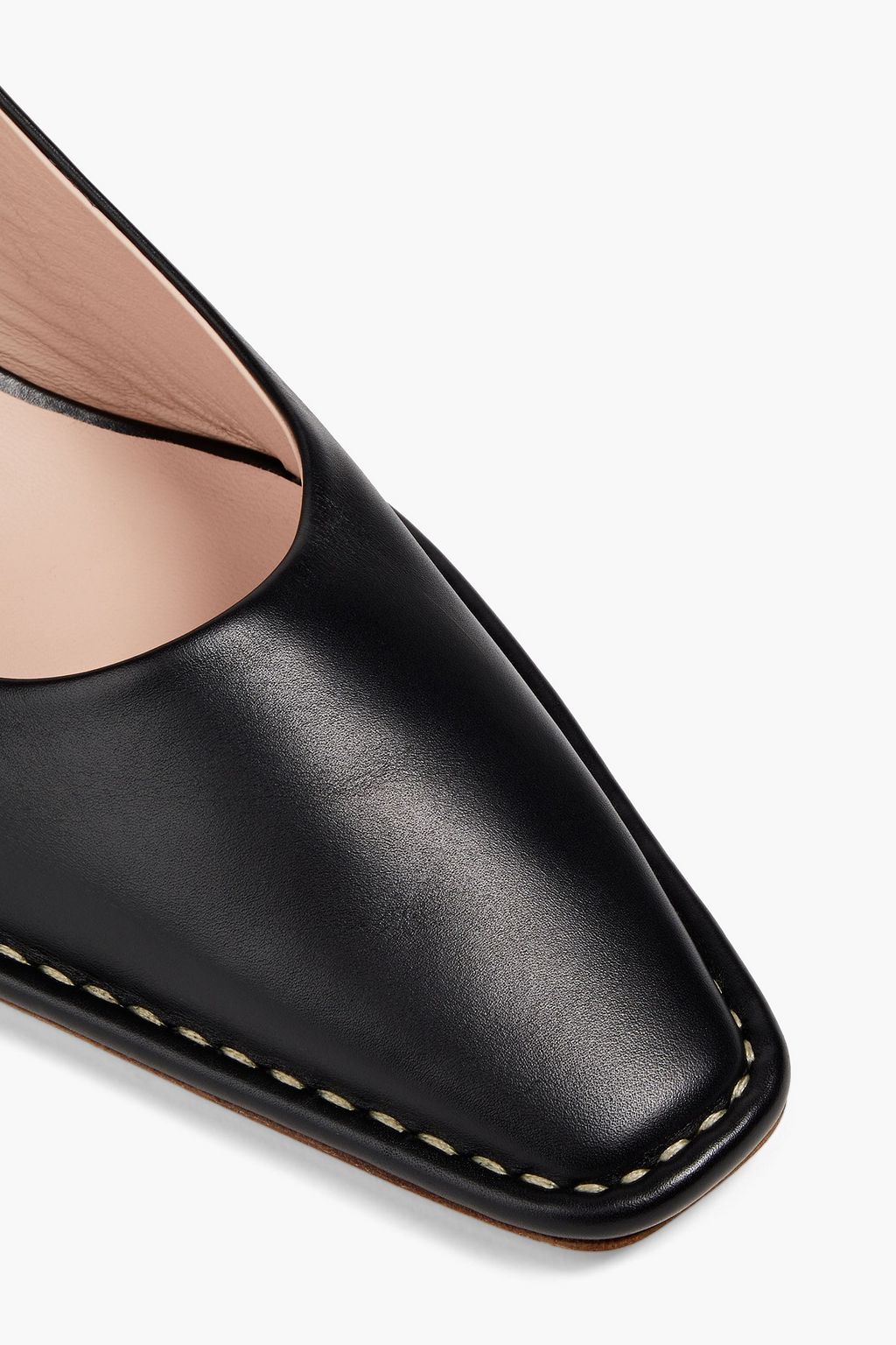 TOD'S حذاء بكعب عالٍ من الجلد مزود بحزام كاحل