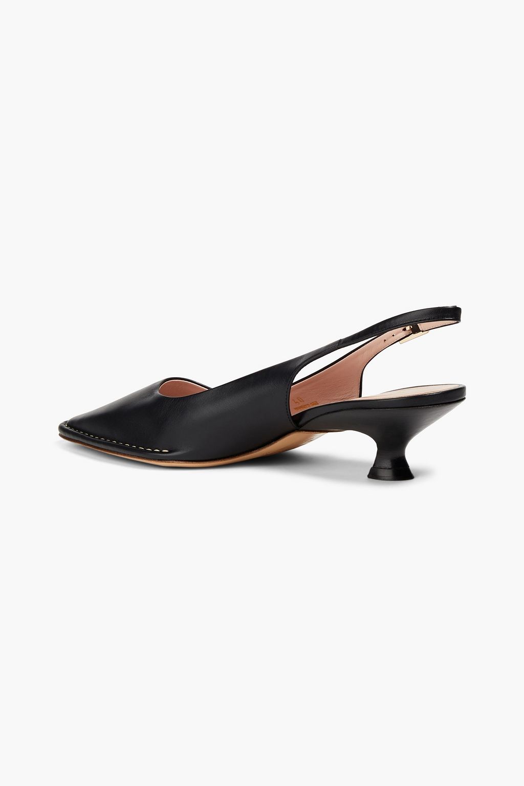 TOD'S حذاء بكعب عالٍ من الجلد مزود بحزام كاحل