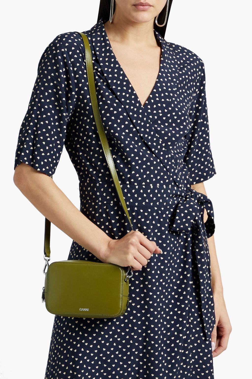GANNI Leather shoulder bag
