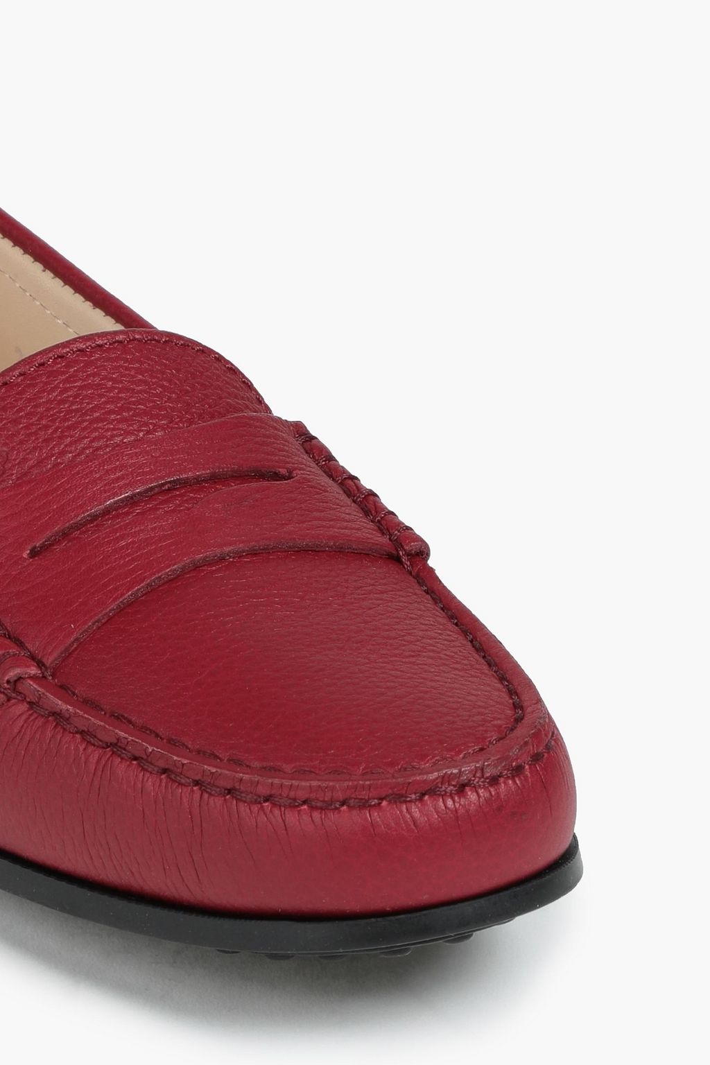 TOD'S City Gommino textured-leather loafers