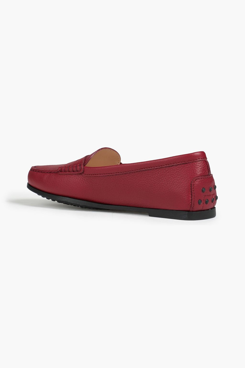TOD'S City Gommino textured-leather loafers