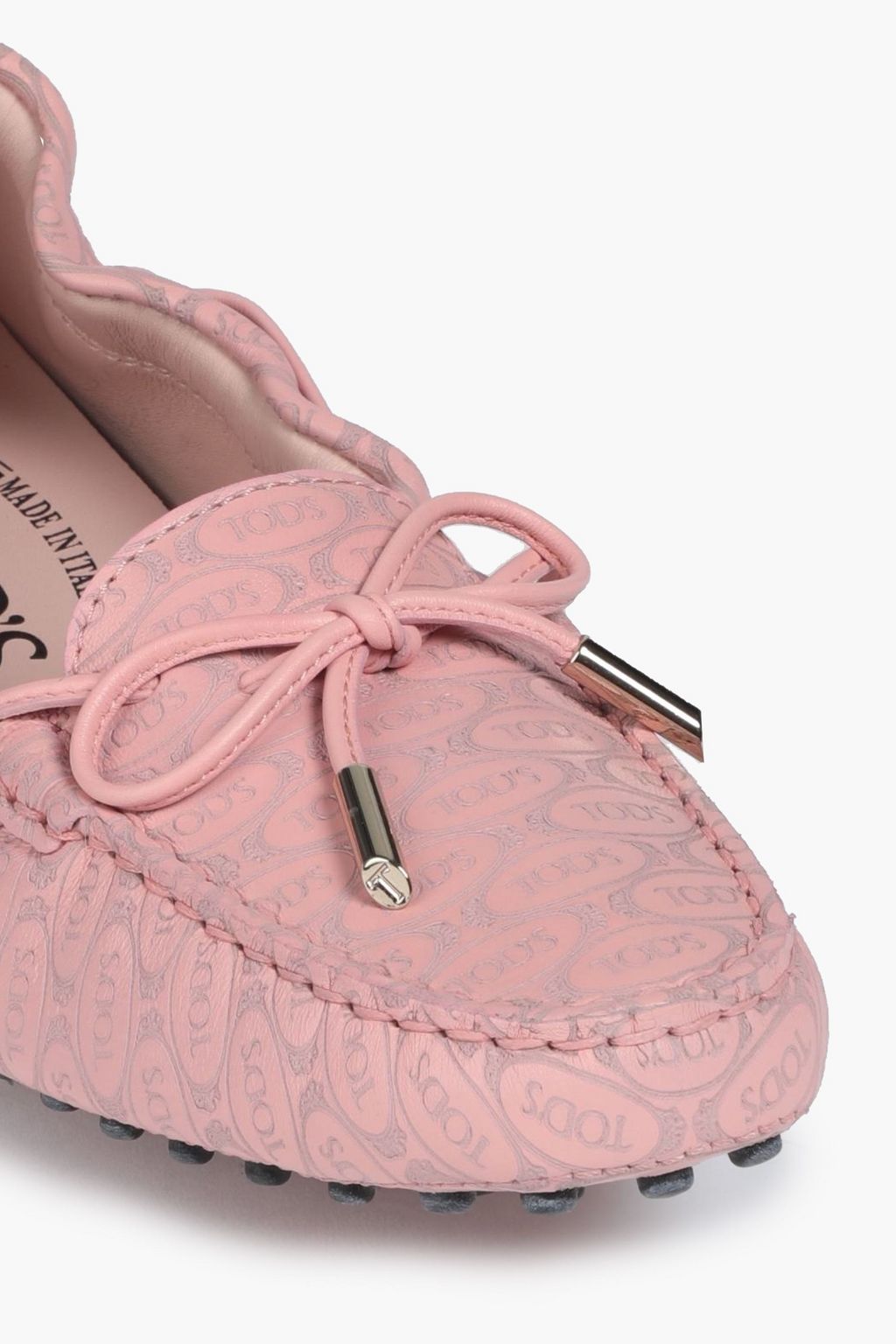 TOD'S + Alber Elbaz Heaven Laccetto logo-embossed leather loafers