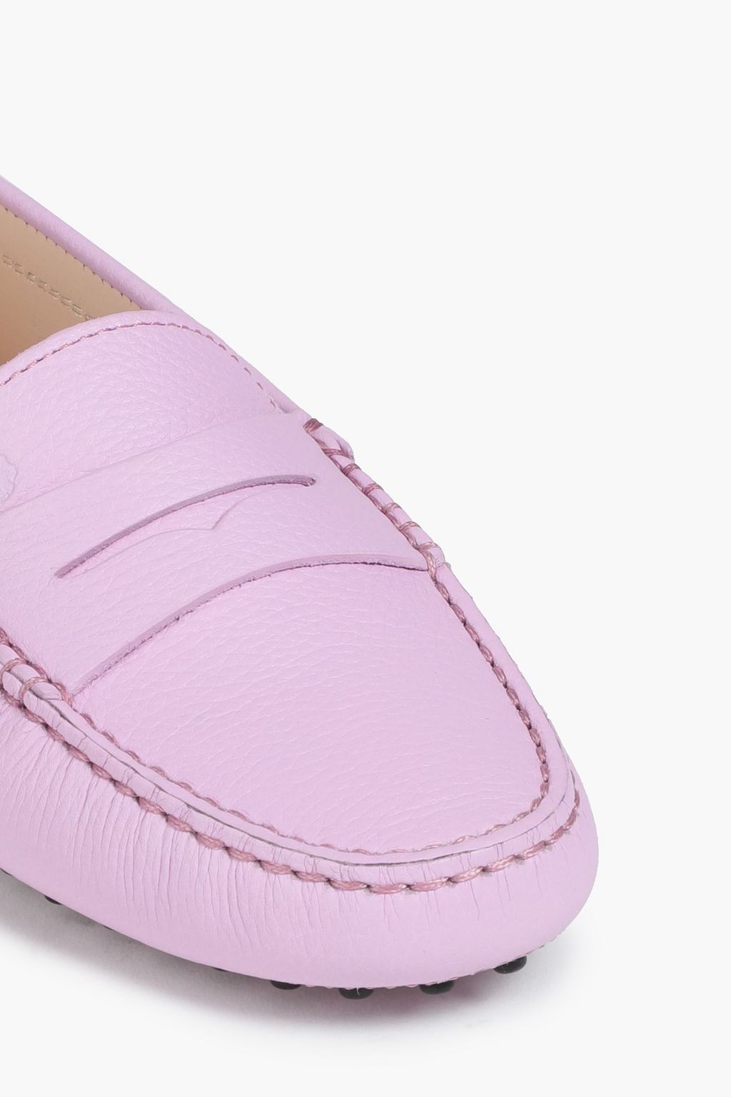 TOD'S Textured-leather loafers