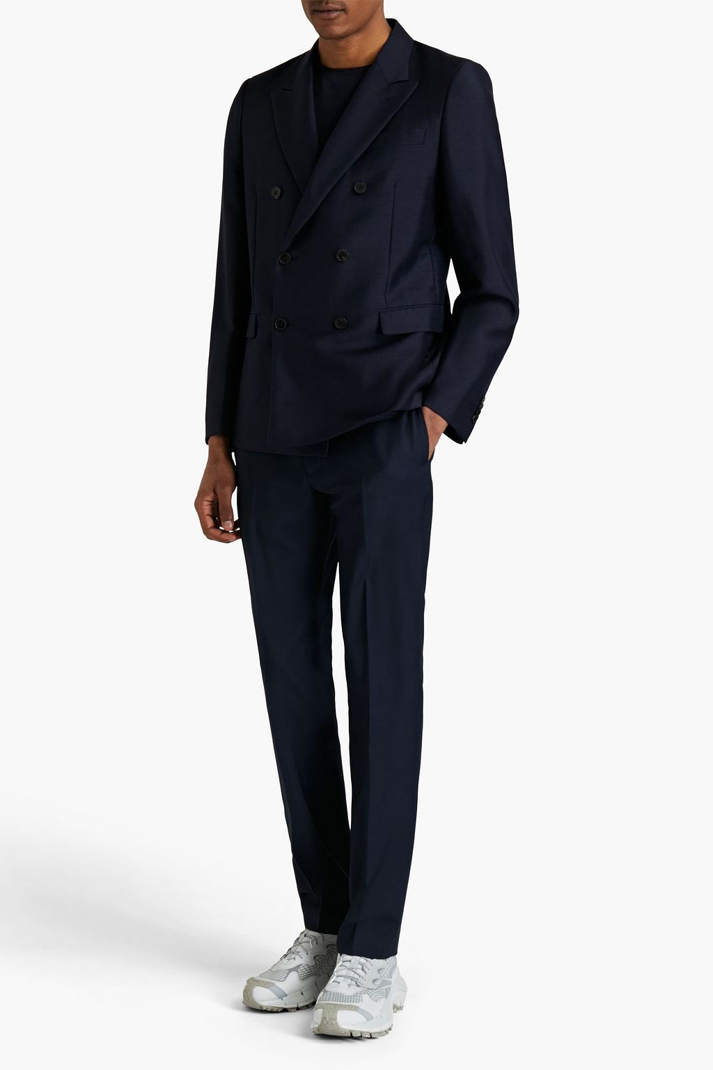 VALENTINO GARAVANI Doppelreihiger Blazer aus einer Mohair-Wollmischung