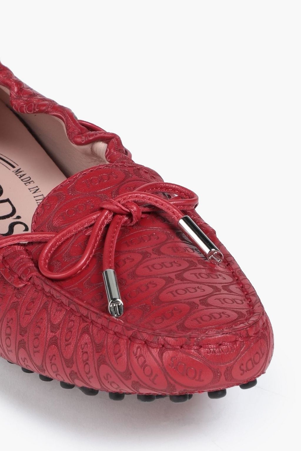 TOD'S + Alber Elbaz Heaven Laccetto logo-embossed leather loafers