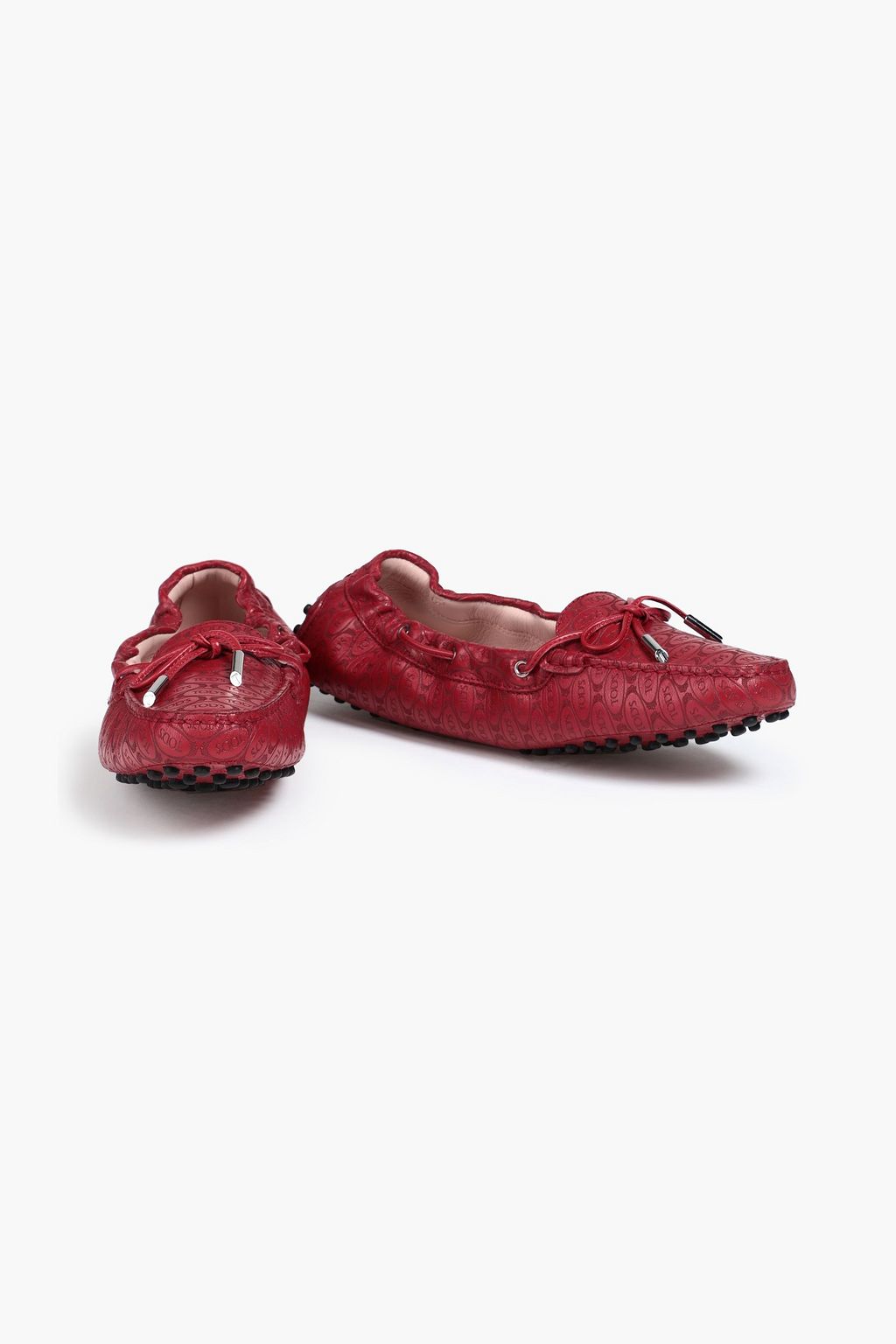 TOD'S + Alber Elbaz Heaven Laccetto logo-embossed leather loafers