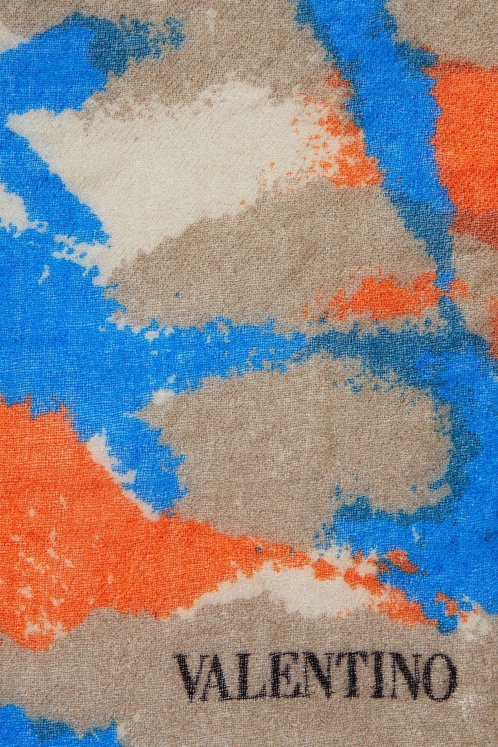 VALENTINO GARAVANI Camouflage-print scarf