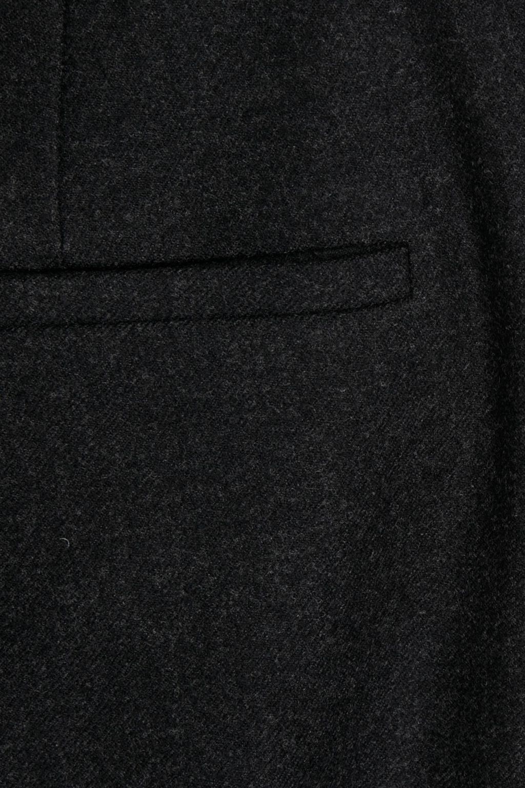 OSCAR DE LA RENTA Cropped wool-blend flannel straight-leg pants