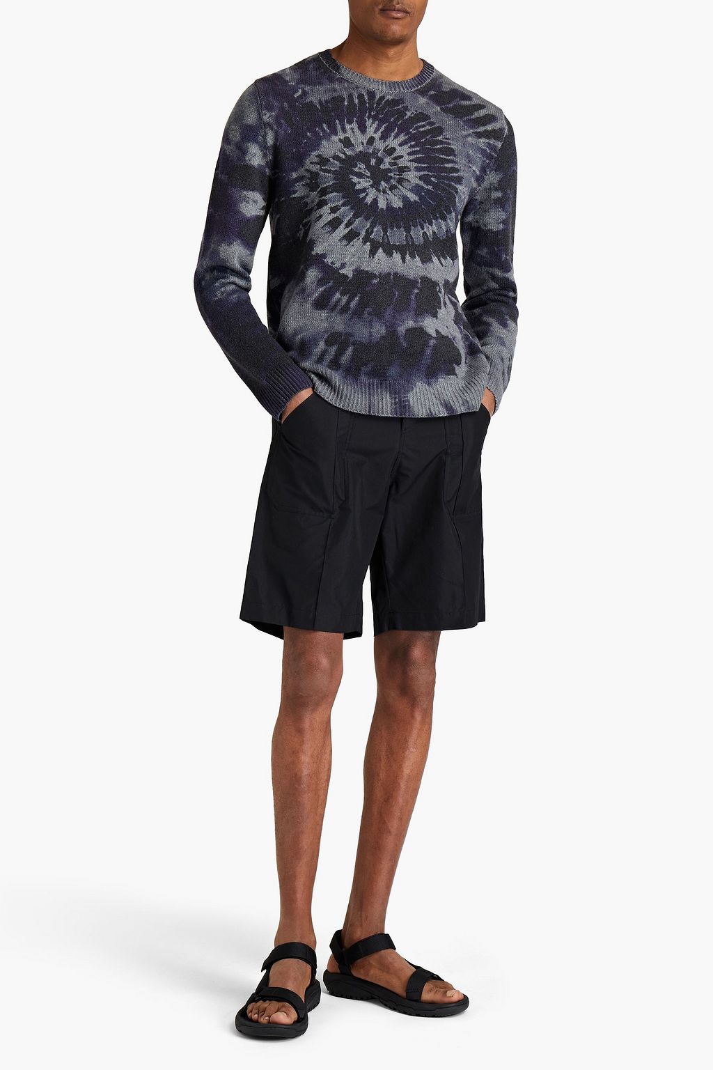VALENTINO GARAVANI Tie-dyed wool and cashmere-blend sweater