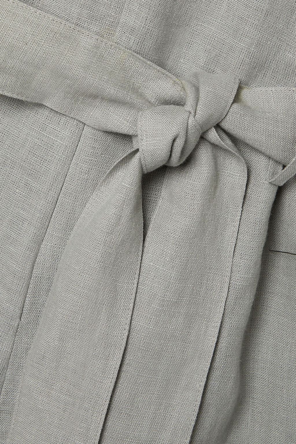 RIVET UTILITY Trendsetter belted linen playsuit