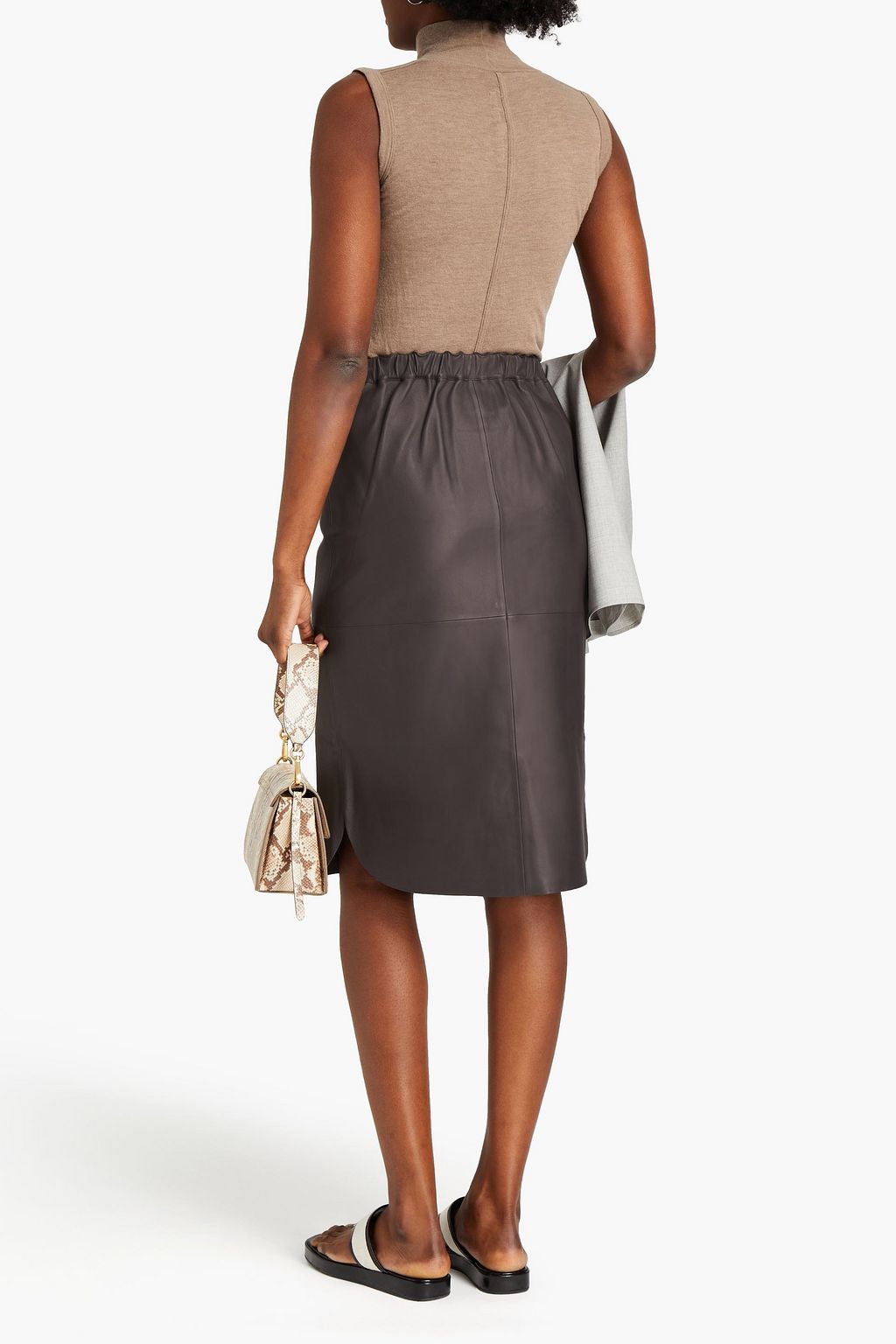 THEORY Leather skirt