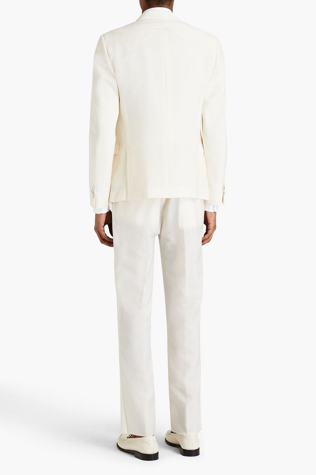 VALENTINO GARAVANI Doppelreihiger Blazer aus Crêpe aus einer Mohair-Wollmischung