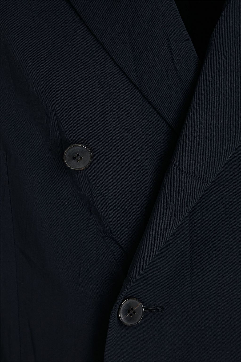 VALENTINO GARAVANI Doppelreihiger Blazer aus Woll-Twill in Knitteroptik