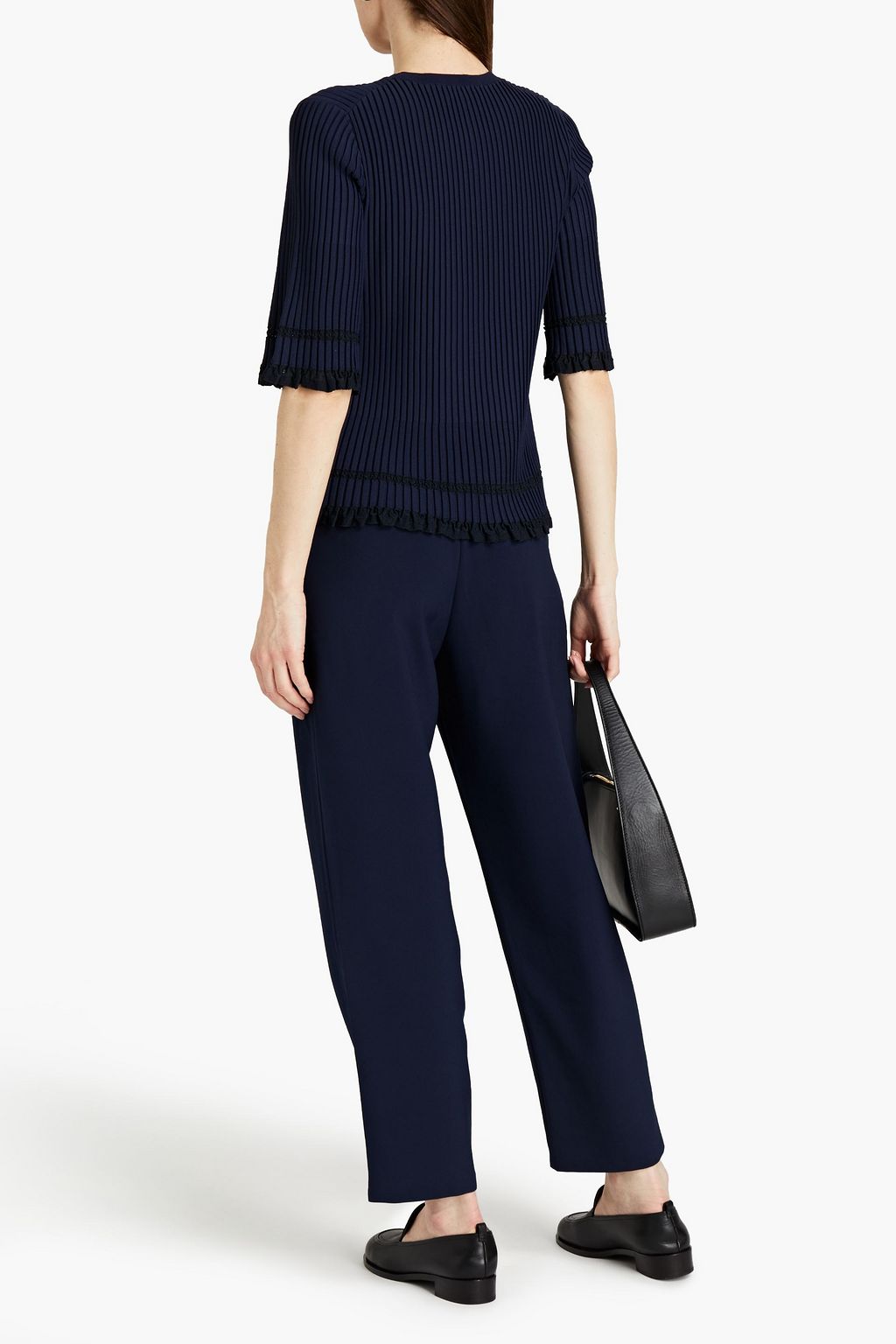THEORY Ribbed-knit sweater